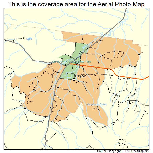 Pryor, MT location map 