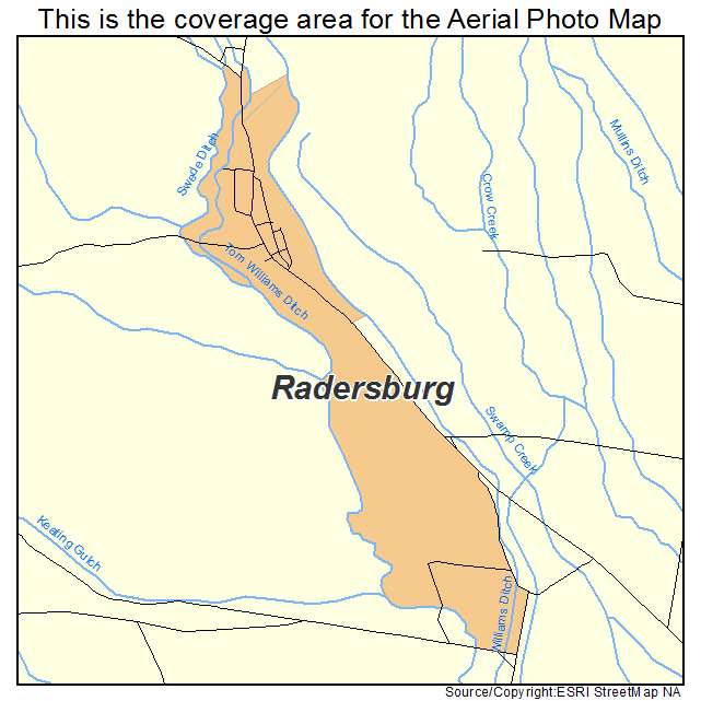 Radersburg, MT location map 