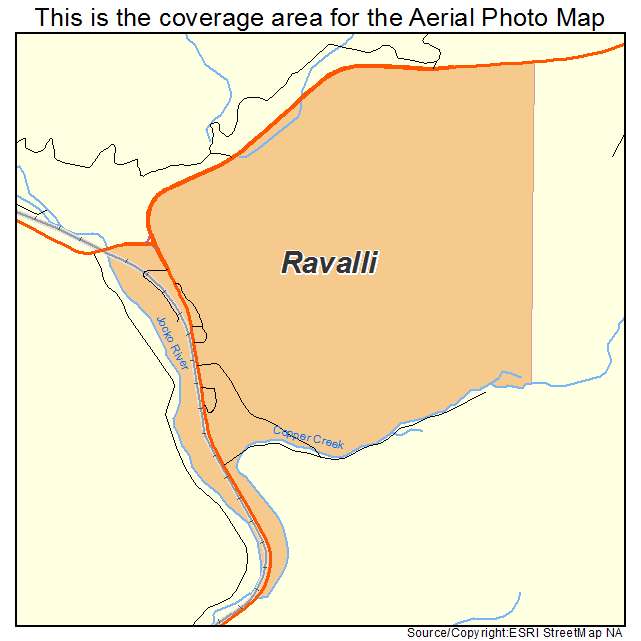 Ravalli, MT location map 