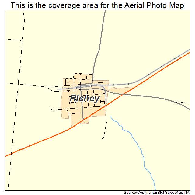 Richey, MT location map 