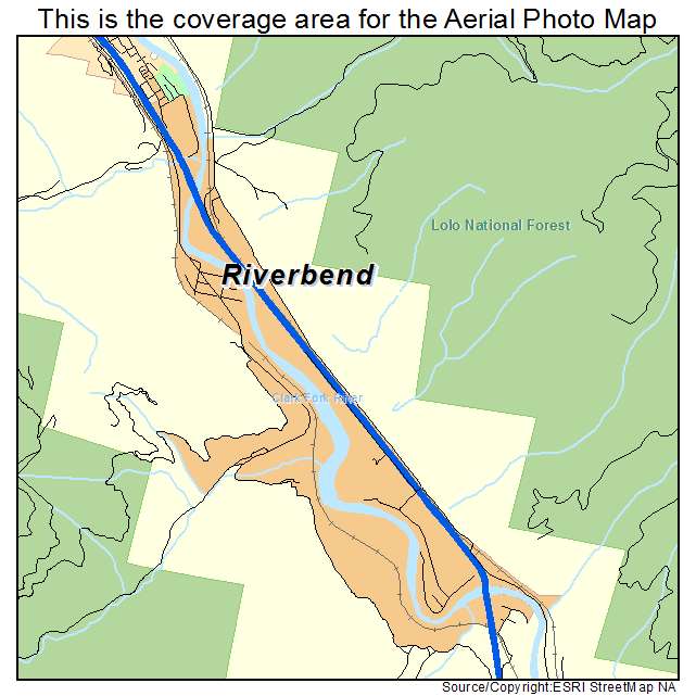 Riverbend, MT location map 