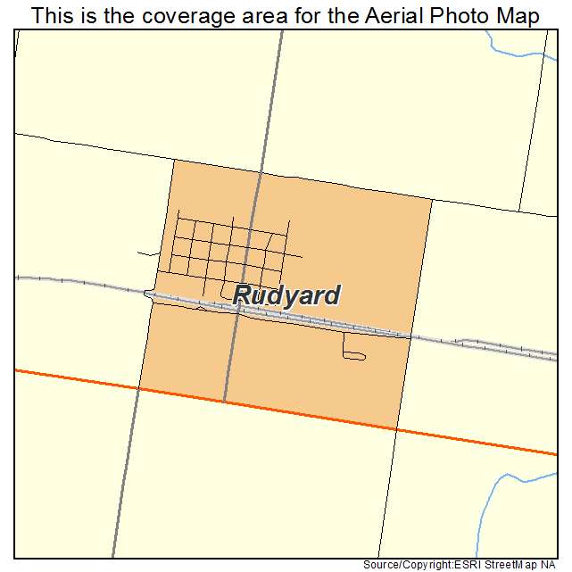 Rudyard, MT location map 