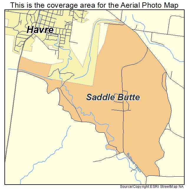 Saddle Butte, MT location map 