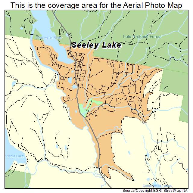 Seeley Lake, MT location map 