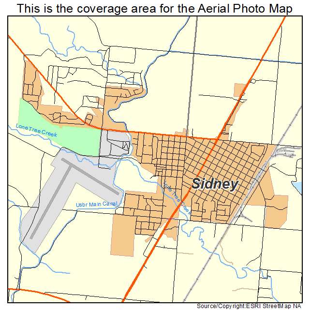 Sidney, MT location map 
