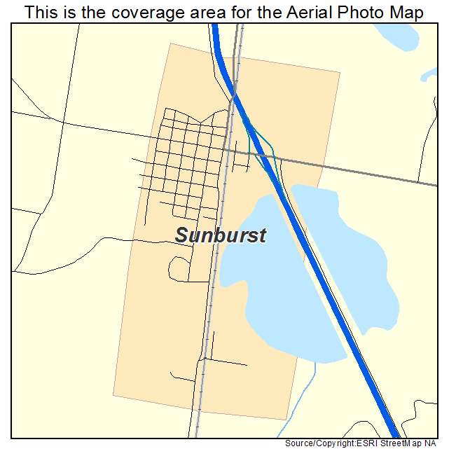 Sunburst, MT location map 