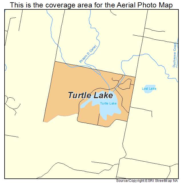 Turtle Lake, MT location map 