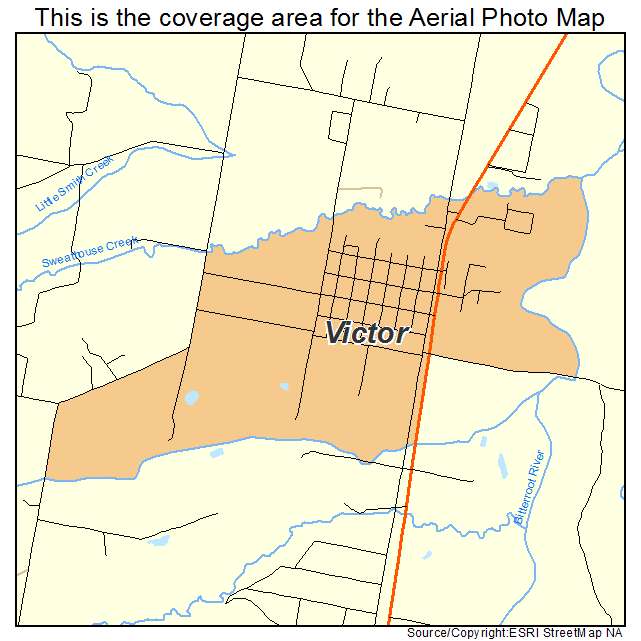 Victor, MT location map 