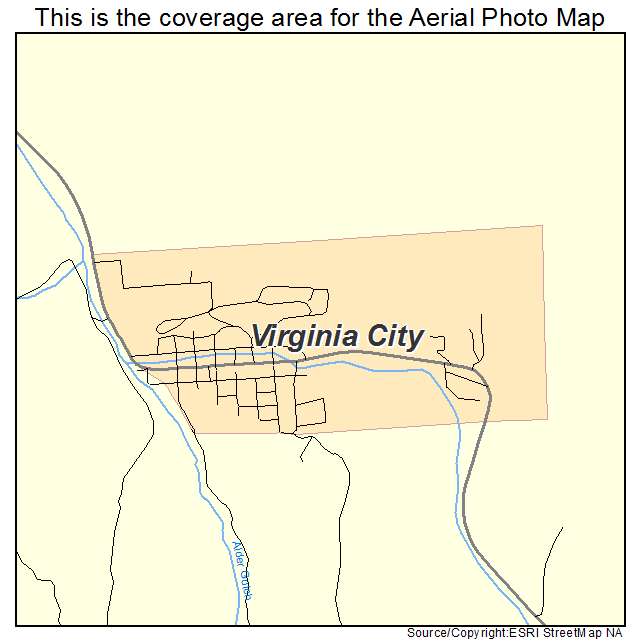 Virginia City, MT location map 