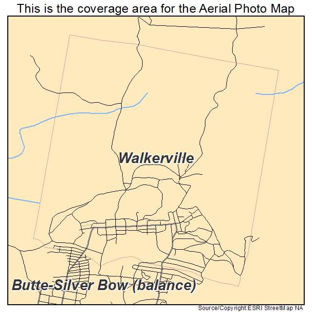 Walkerville, MT location map 