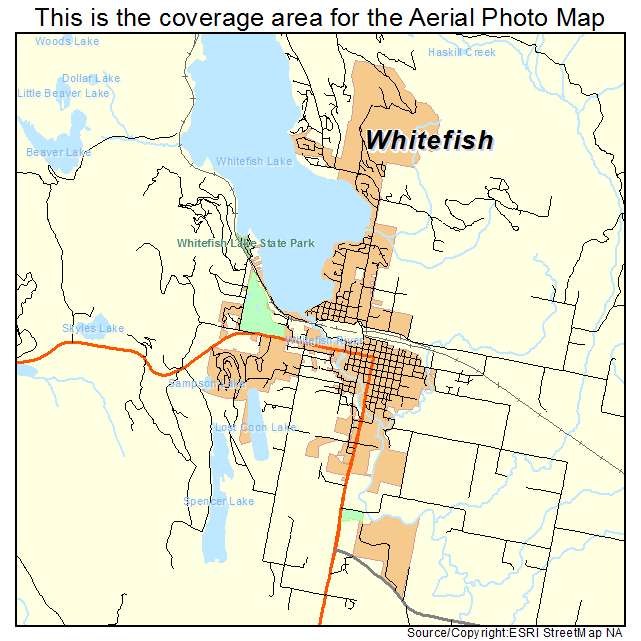 Whitefish, MT location map 