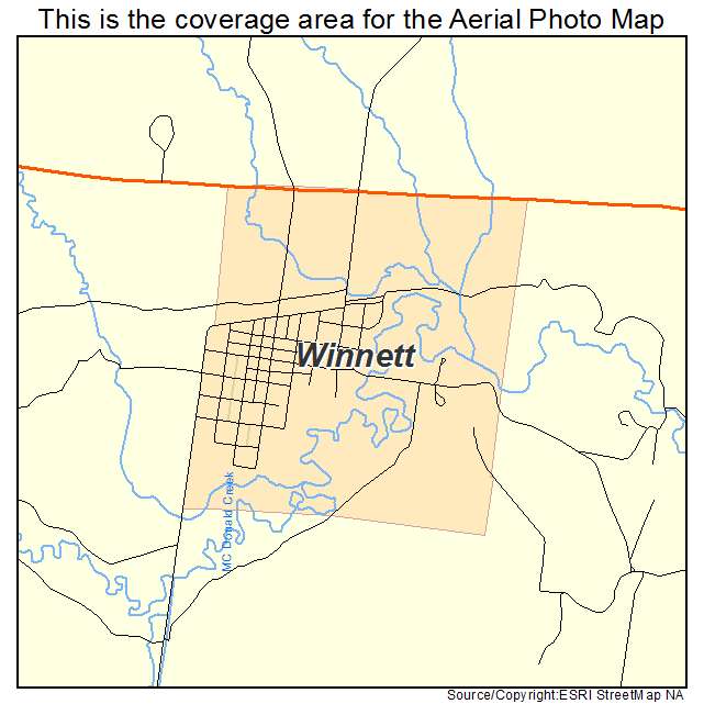 Winnett, MT location map 