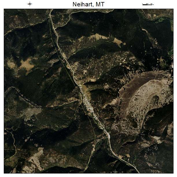 Neihart, MT air photo map