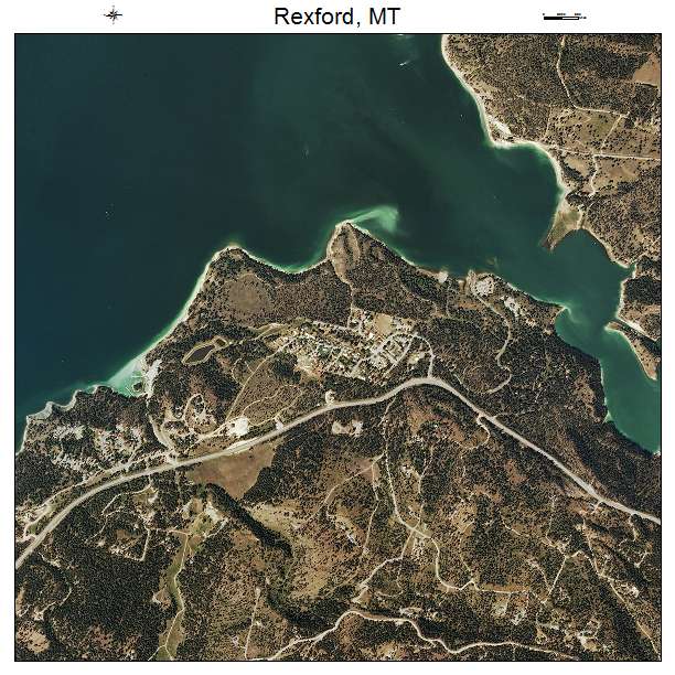 Rexford, MT air photo map