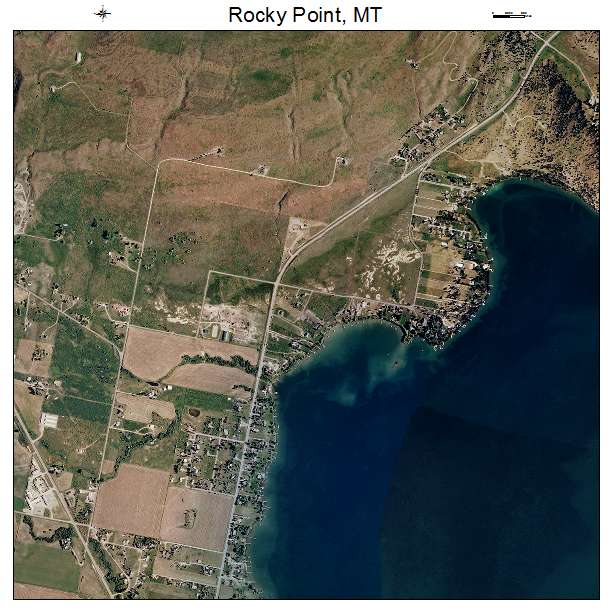 Rocky Point, MT air photo map