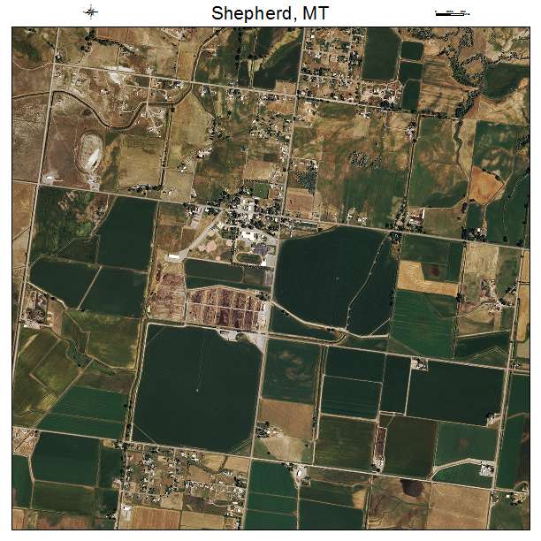 Shepherd, MT air photo map