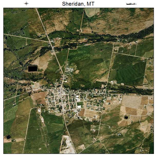 Sheridan, MT air photo map