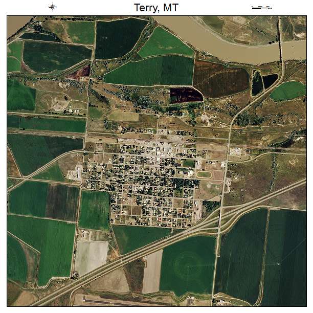 Terry, MT air photo map
