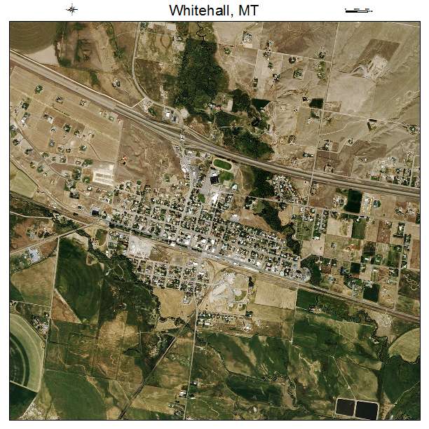 Whitehall, MT air photo map