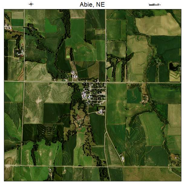 Aerial Photography Map Of Abie Ne Nebraska