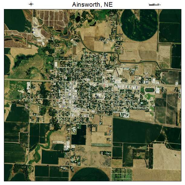Ainsworth, NE air photo map
