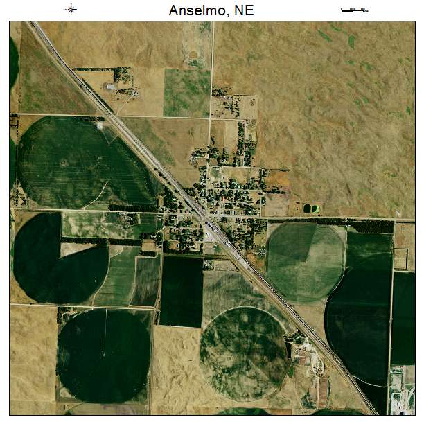 Anselmo, NE air photo map