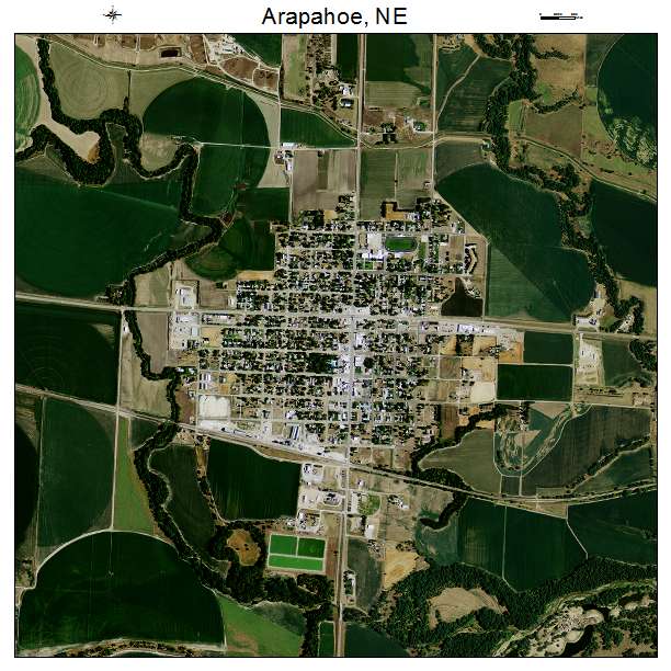 Arapahoe, NE air photo map