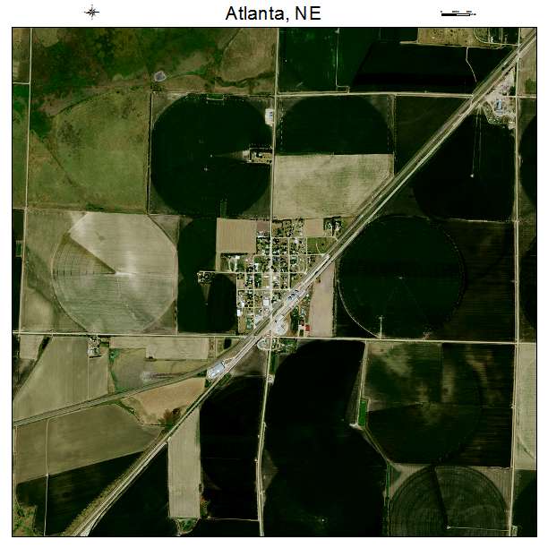 Atlanta, NE air photo map