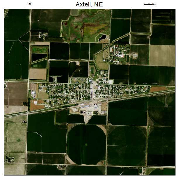 Axtell, NE air photo map