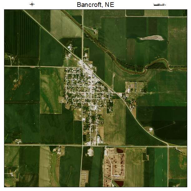Bancroft, NE air photo map