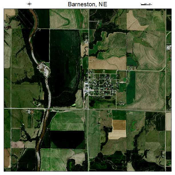 Barneston, NE air photo map