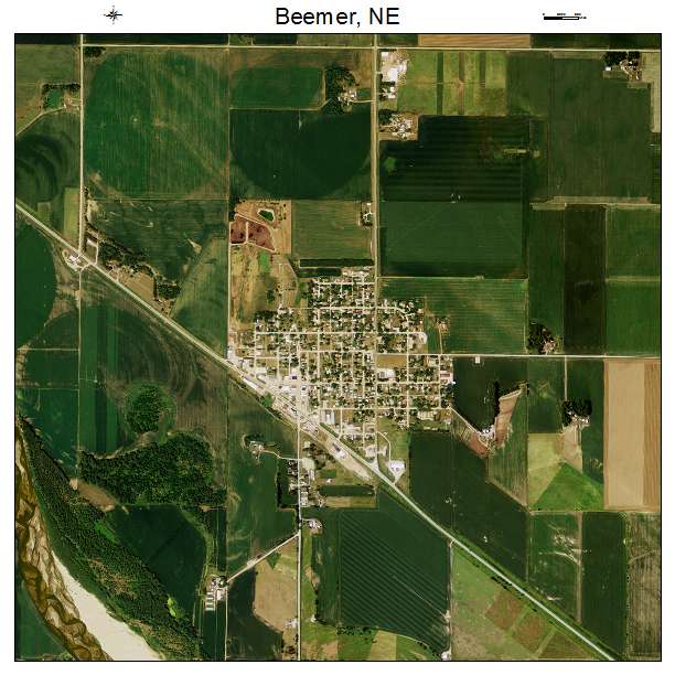 Beemer, NE air photo map