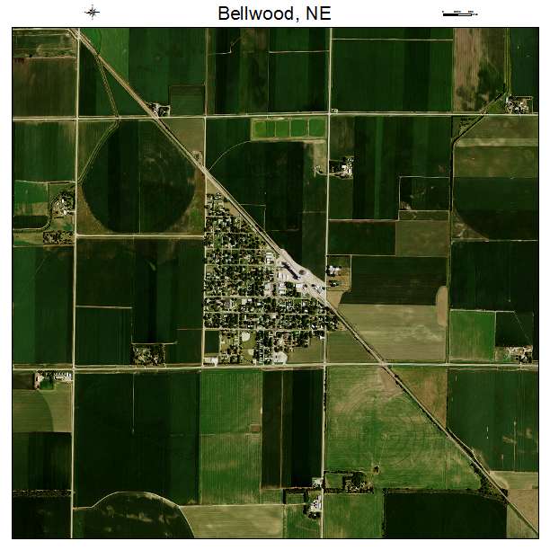 Bellwood, NE air photo map