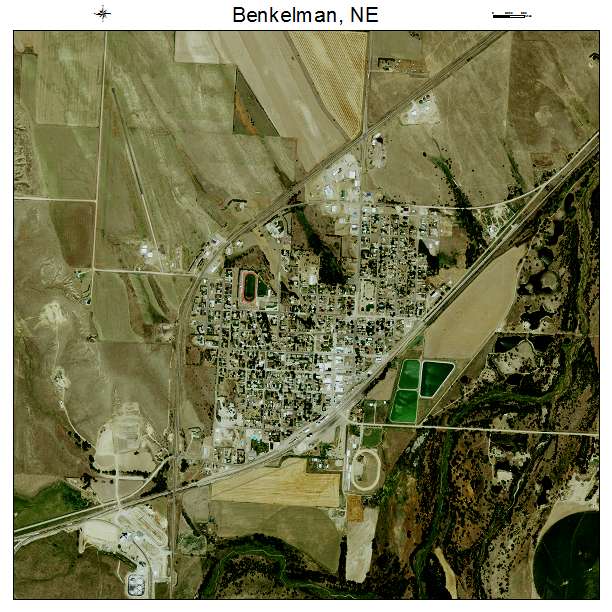 Benkelman, NE air photo map