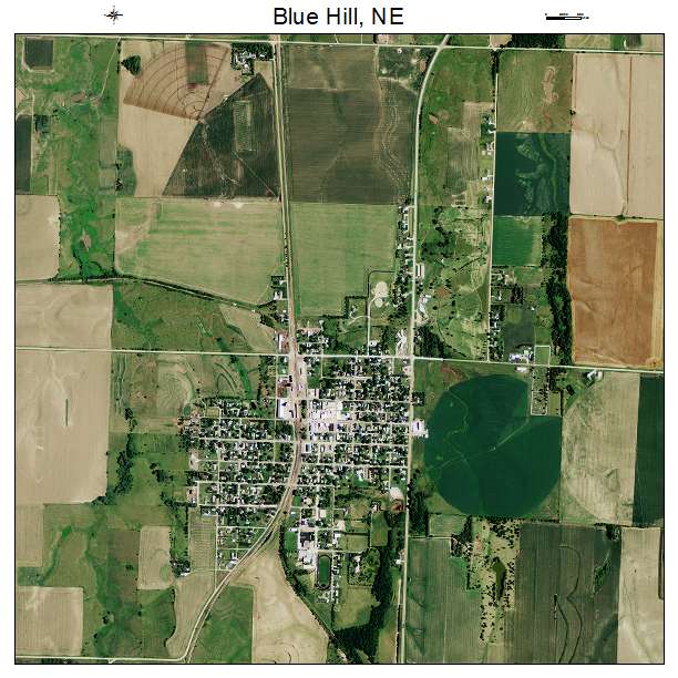 Blue Hill, NE air photo map