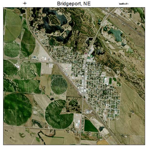 Bridgeport, NE air photo map