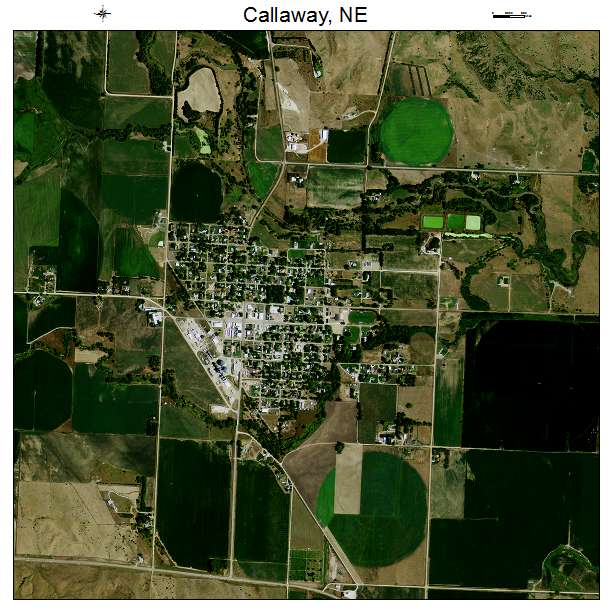 Callaway, NE air photo map