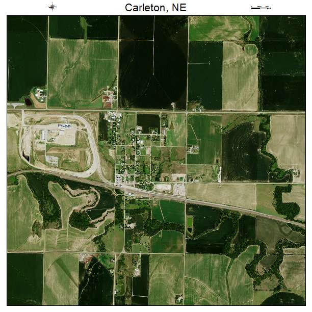 Carleton, NE air photo map