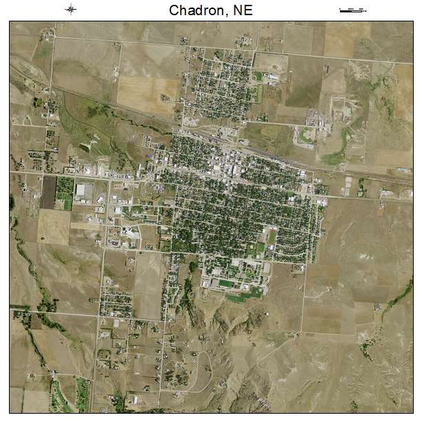 Chadron, NE air photo map