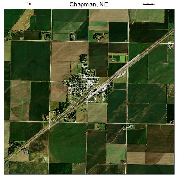 Chapman, NE air photo map