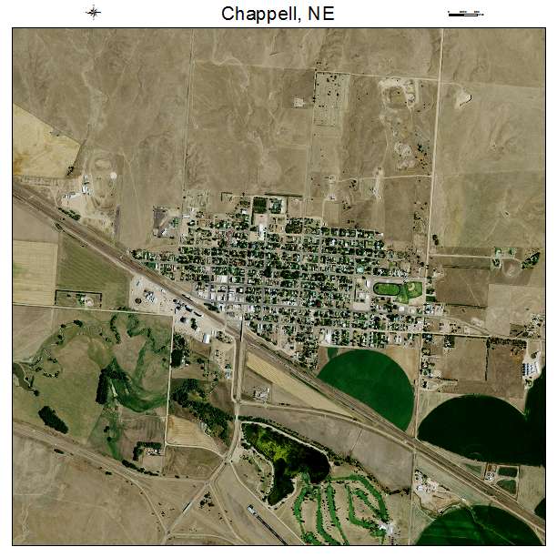 Chappell, NE air photo map