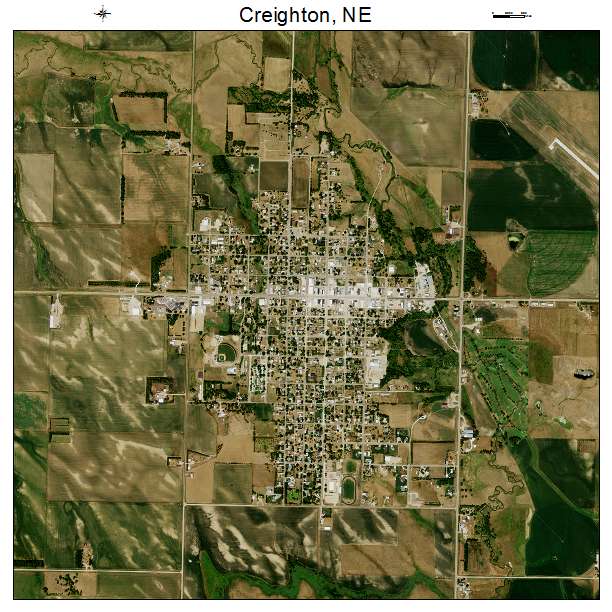 Creighton, NE air photo map