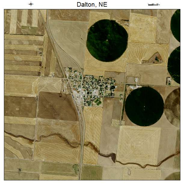 Dalton, NE air photo map