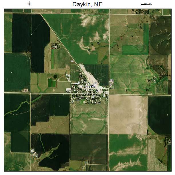 Daykin, NE air photo map