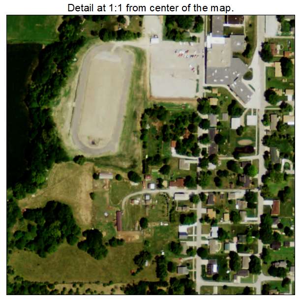 Adams, Nebraska aerial imagery detail