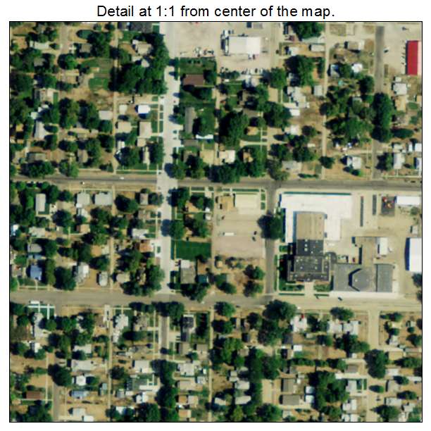 Ainsworth, Nebraska aerial imagery detail