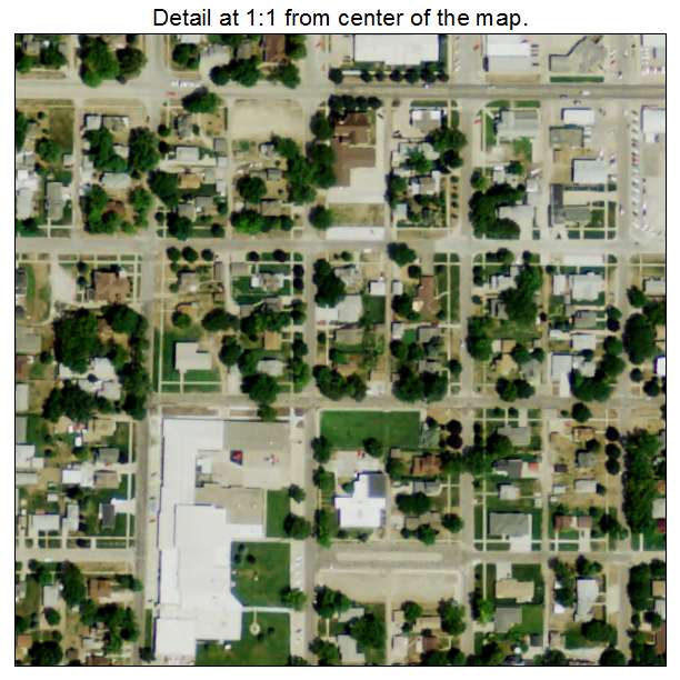 Albion, Nebraska aerial imagery detail