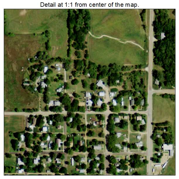 Alexandria, Nebraska aerial imagery detail