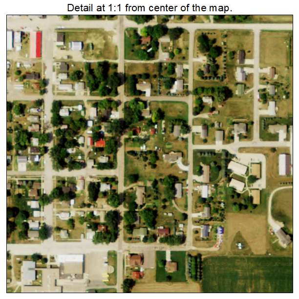 Allen, Nebraska aerial imagery detail