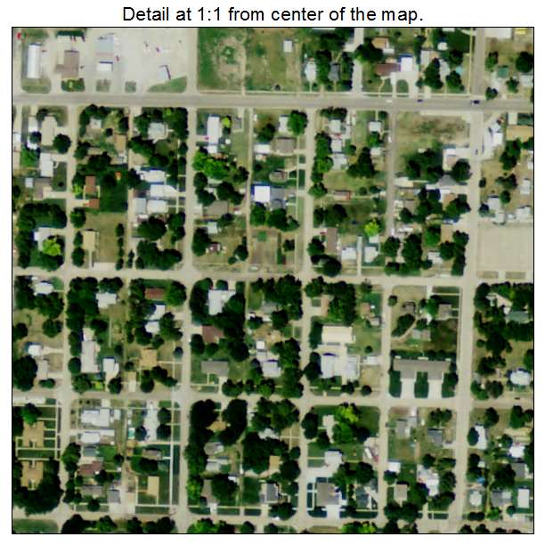 Alma, Nebraska aerial imagery detail
